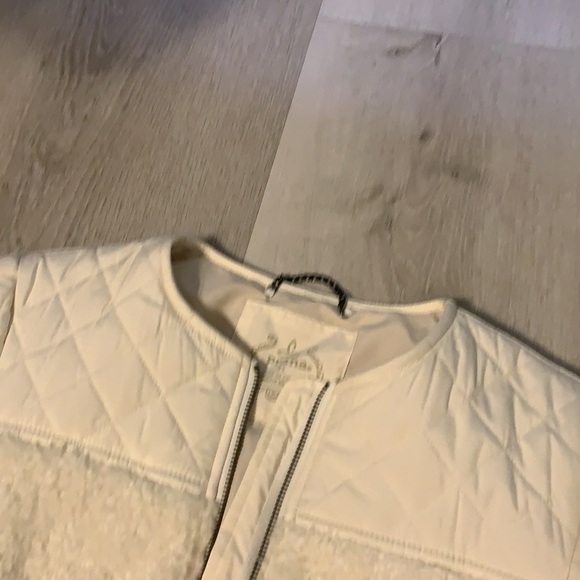 Prana good luxe White Furry Full Zip Jacket Great‎ - Picture 14 of 14